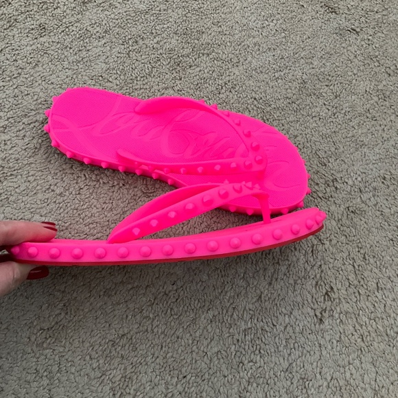 Christian Louboutin Super Loubi Flip Flip-flops - Rubber - Pinup - Women - Picture 5 of 7